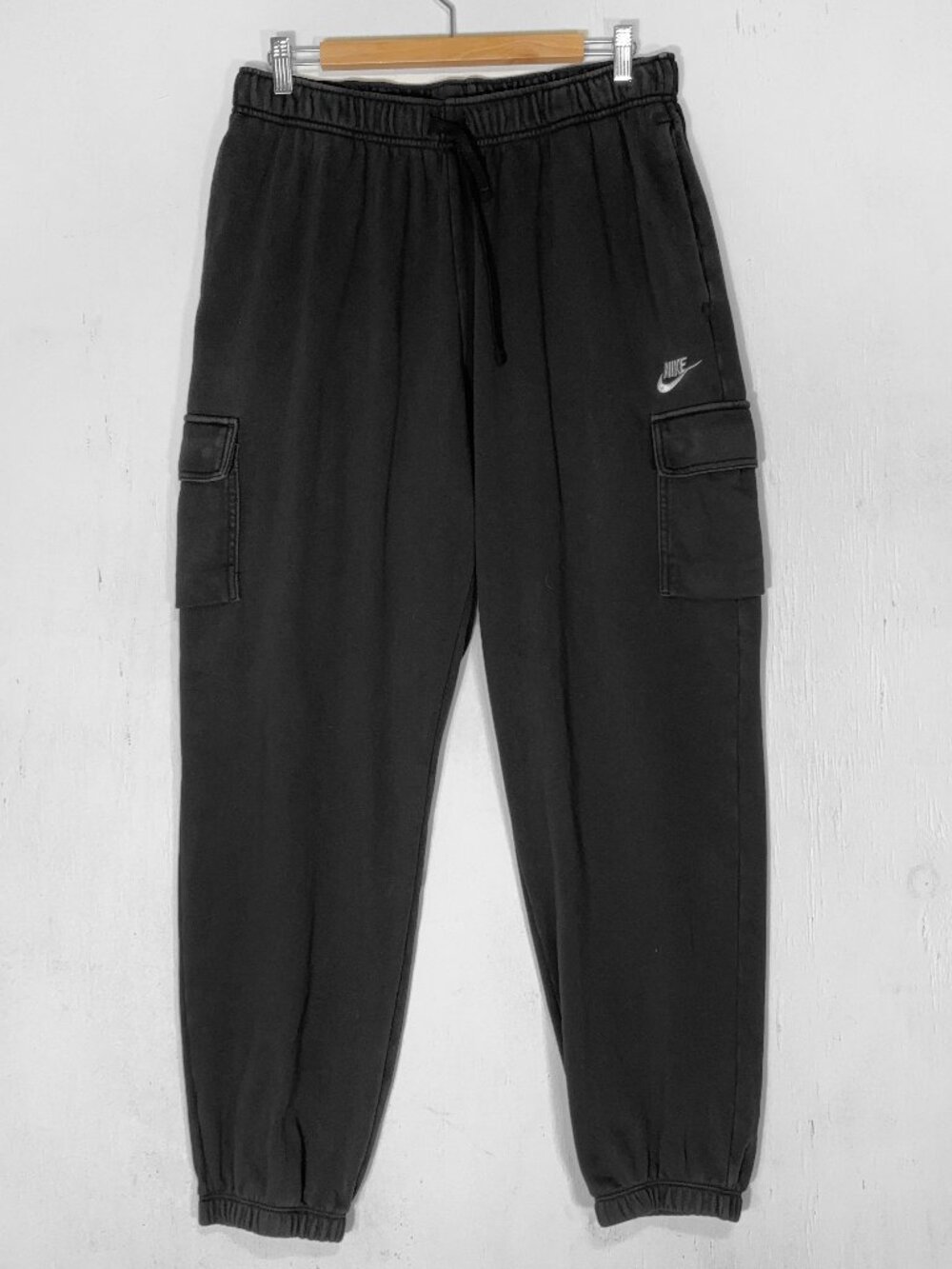 Nike Sportswear Club Fleece Women's L Black Baggy Cargo Sweatpants